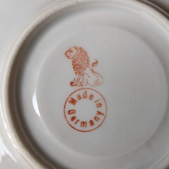 Vintage 50s Bone China Demitasse Plates - Set of 6 - Picture 4 of 4